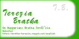 terezia bratka business card